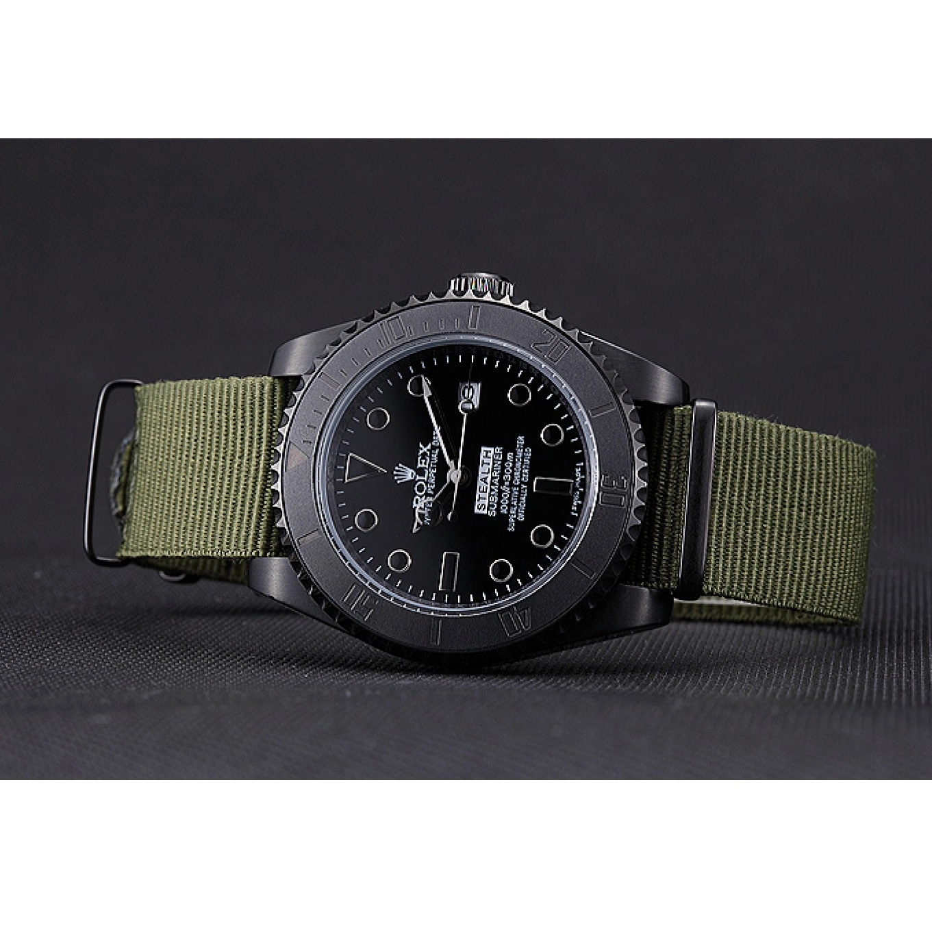 AAA replica watch Rolex 621995 Stealth Olive Submariner 0821